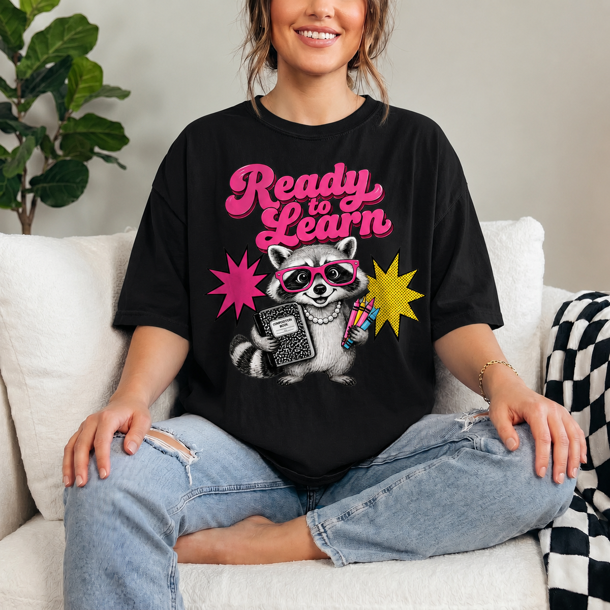 "WELCOME TO BACK TO SHOOL - READY TO LEARN" – T – SHIRT FOR WOMEN – LUAN00