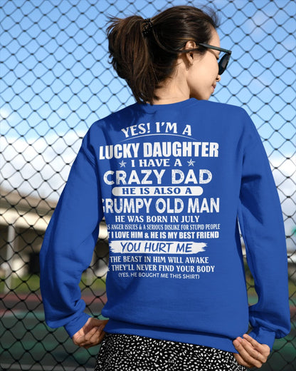 July - Awesome Grumpy Old Dad - Special gift for your daughter From Dad - LUAN07 (SKU10-50-07)