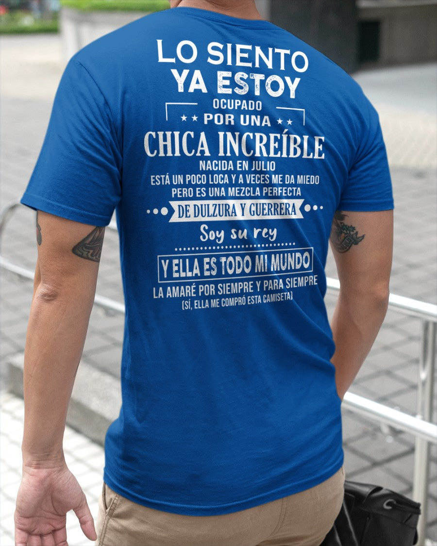Lo siento chicas, ya estoy pillado - Mi novia está un poco loca y es adorable - Regalo especial para tu novio o esposo - (SKU04-156-07) - LUAN07
