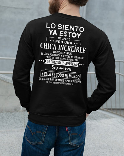 Lo siento chicas, ya estoy pillado - Mi novia está un poco loca y es adorable - Regalo especial para tu novio o esposo - (SKU04-156-07) - LUAN07