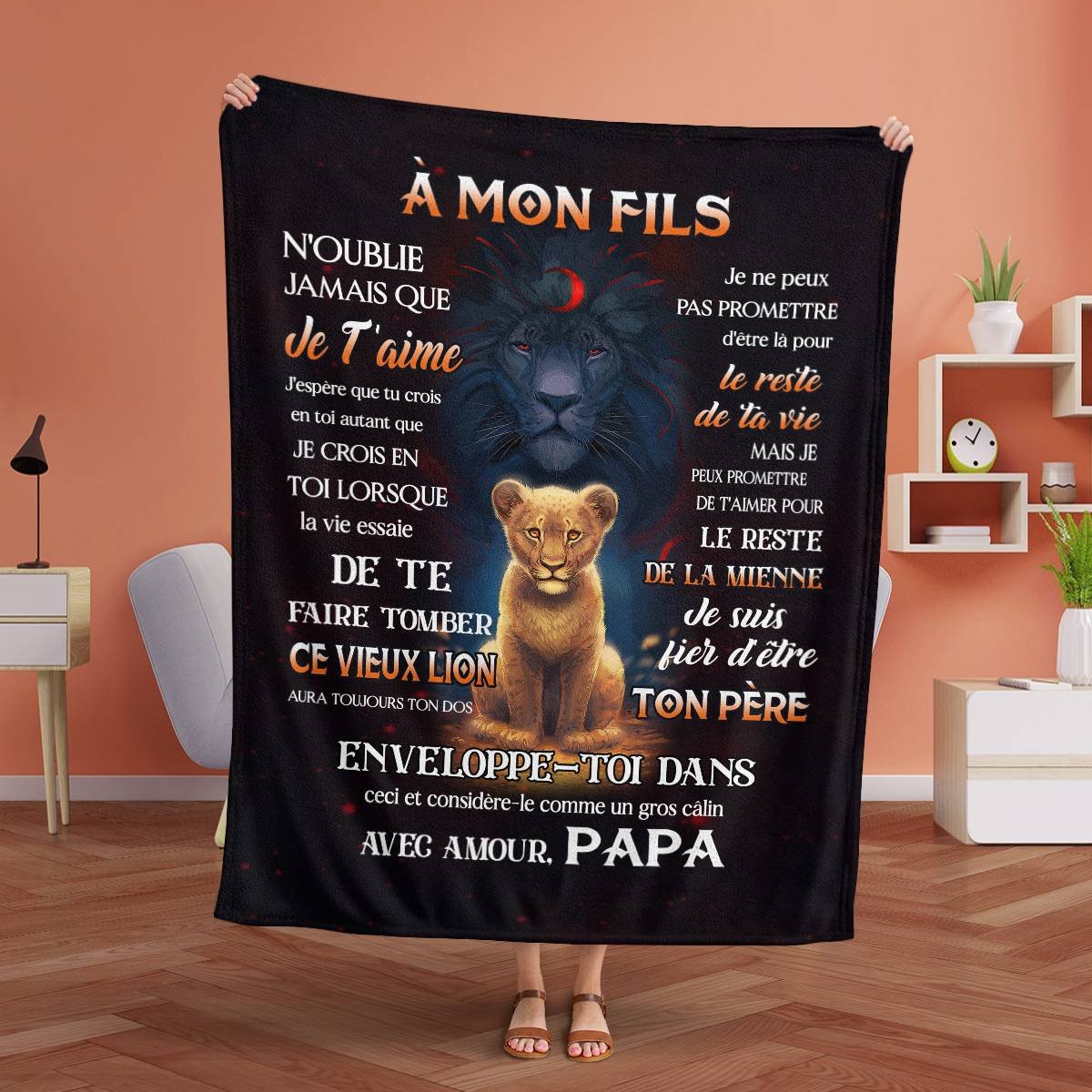 Cadeau Spécial Pour Ton Fils Couverture - De Papa (SKUB12-168)