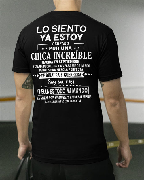 Lo siento chicas, ya estoy pillado - Mi novia está un poco loca y es adorable - Regalo especial para tu novio o esposo - (SKU04-156-09) - LUAN09