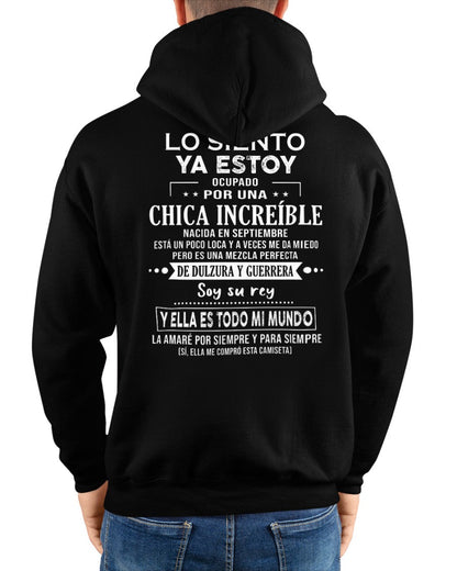 Lo siento chicas, ya estoy pillado - Mi novia está un poco loca y es adorable - Regalo especial para tu novio o esposo - (SKU04-156-09) - LUAN09