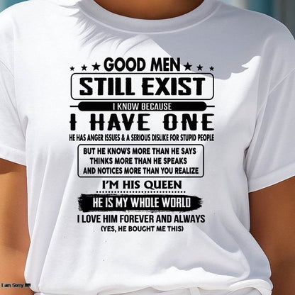 Good men Still Exist - gift for your girlfriend, wife from Husband - LUAN00 (SKU-GM-00)