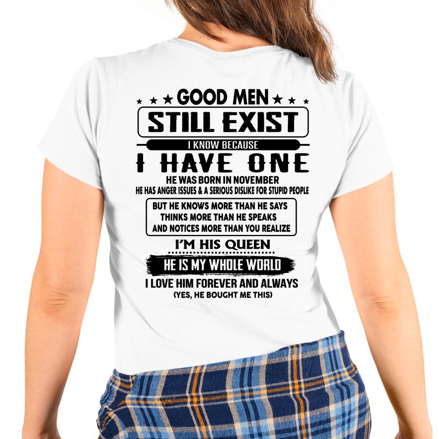 November - Good men Still Exist - gift for your girlfriend, wife from Husband - LUAN11 (SKU-GMSAU-11)