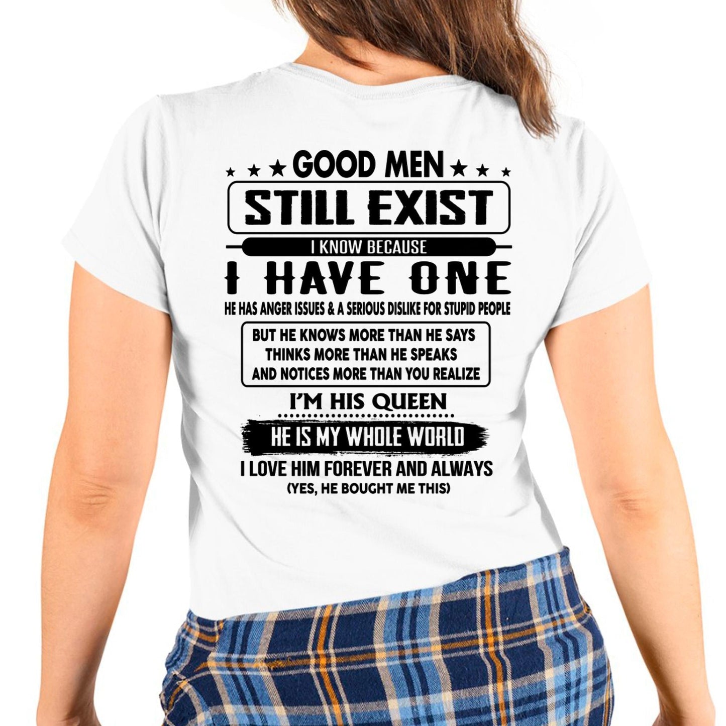 Good men Still Exist - gift for your girlfriend, wife from Husband - LUAN00 (SKU-GMSAU-00)