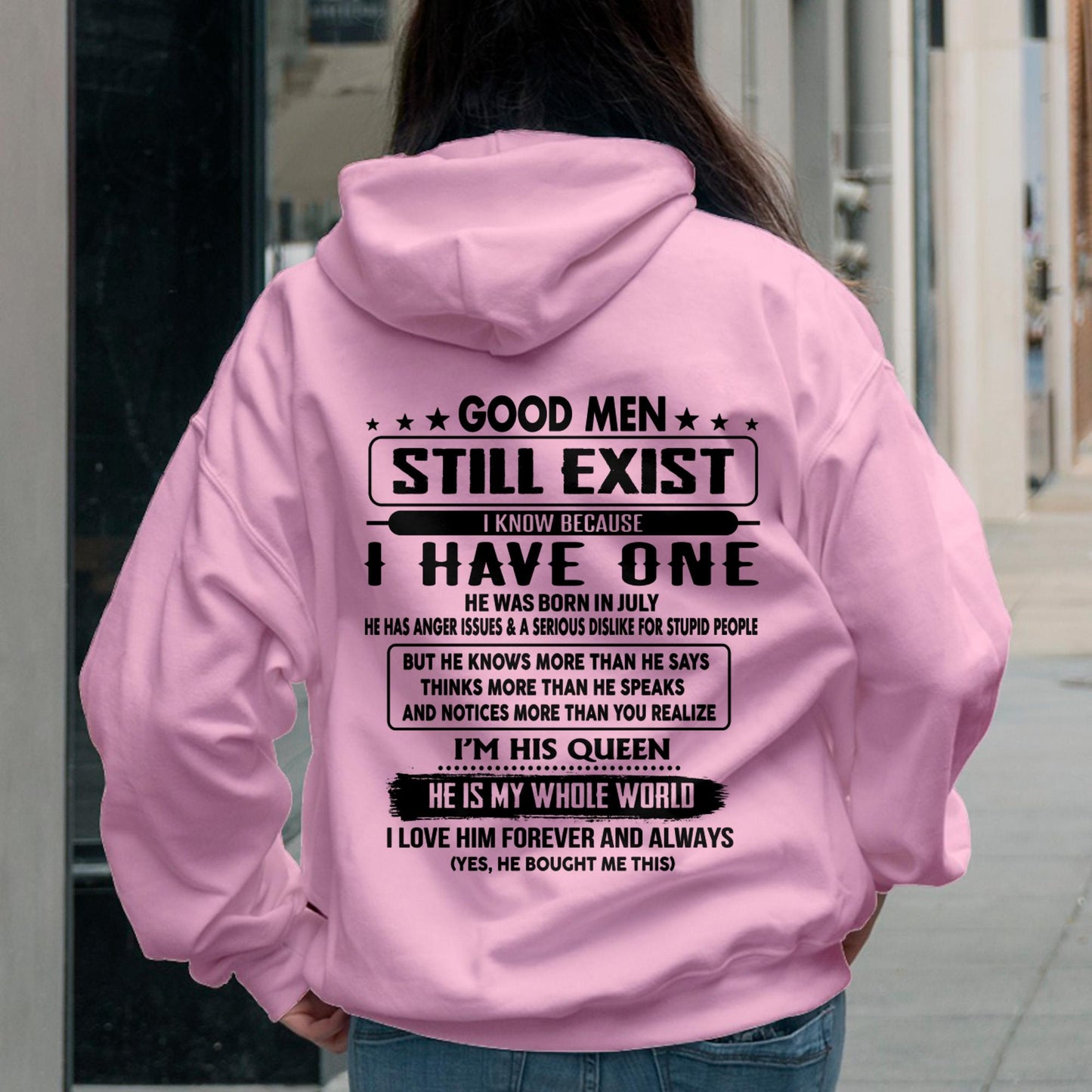 July - Good men Still Exist - gift for your girlfriend, wife from Husband - LUAN07 (SKU-GMSAU-07)