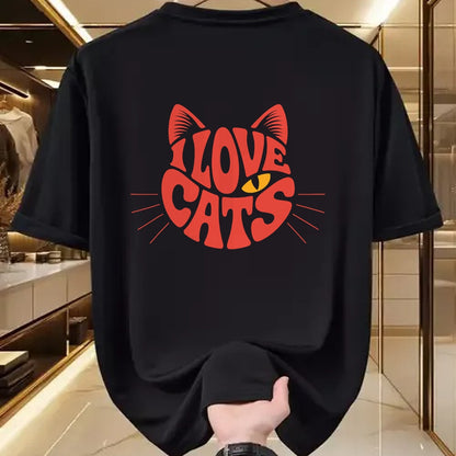 Cat Love Shirt, Funny Cat Lover Gift UnisexT-Shirt/Hoodie/Sweatshirt HLT00 - I Love Cats T-Shirt (1)