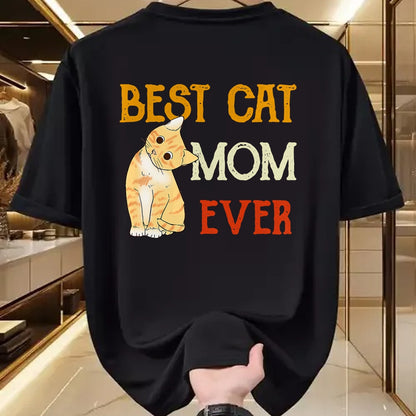 Cat Love Shirt, Funny Cat Lover Gift UnisexT-Shirt/Hoodie/Sweatshirt HLT00 - Vintage cat Best cat mom Ever Meow with My cat Funny Kitty T-Shirt