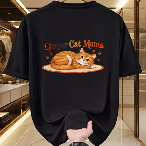 Cat Love Shirt, Funny Cat Lover Gift UnisexT-Shirt/Hoodie/Sweatshirt HLT00 - Ginger Cat Mama Ginger Mom lover Funny Gifts Cat Dad Cat Mom T-Shirt
