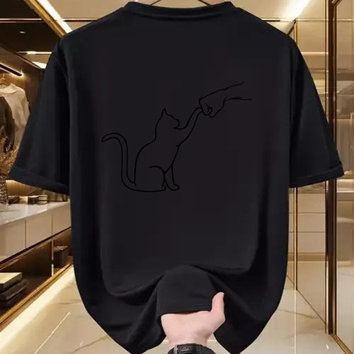 Cat Love Shirt, Funny Cat Lover Gift UnisexT-Shirt/Hoodie/Sweatshirt HLT00 - Cute Pet Tee I Love My Cat Best Friend Fist Bump Cat Lovers T-Shirt Small