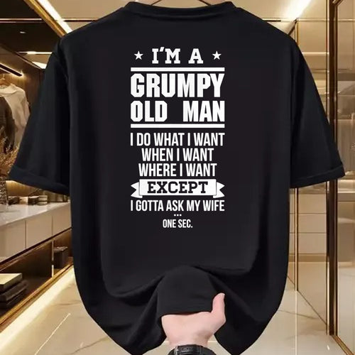 Best Husband Shirt, Wife and Husband Unisex T-Shirt/Hoodie/Sweatshirt HLT00 - I_m A Grumpy Old Man I DO What I Want T-Shirt T-Shirt