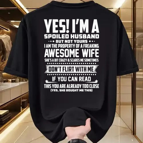 Best Husband Shirt, Wife and Husband Unisex T-Shirt/Hoodie/Sweatshirt HLT00 - I_M A SPOILED HUSBAND AMAZING GIFT FOR HUSBAND T-Shirt