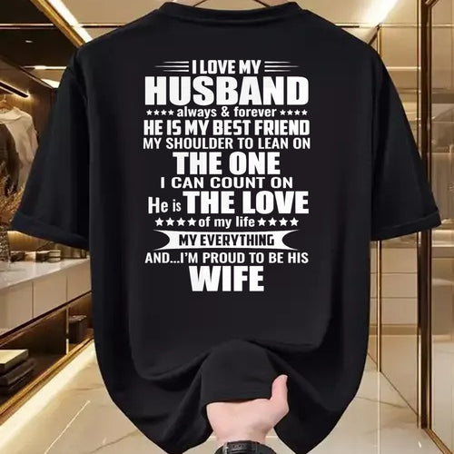Best Husband Shirt, Wife and Husband Unisex T-Shirt/Hoodie/Sweatshirt HLT00 - i love my husband always & forever he is my best friend T-Shirt