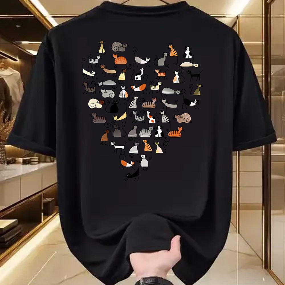 Cat Love Shirt, Funny Cat Lover Gift UnisexT-Shirt/Hoodie/Sweatshirt HLT00 - 50 Cats Fifty Multicolor Cats women_s T-Shirt