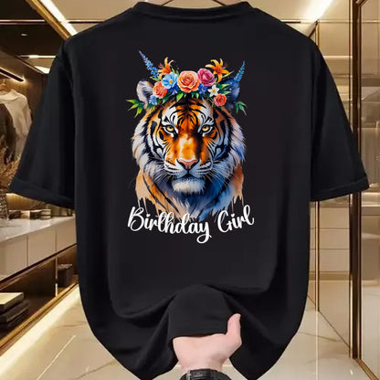 Cat Love Shirt, Funny Cat Lover Gift UnisexT-Shirt/Hoodie/Sweatshirt HLT00 - Tiger Birthday Girl Cute Zoo Themed Party Outfit Safari 6-12 T-Shirt