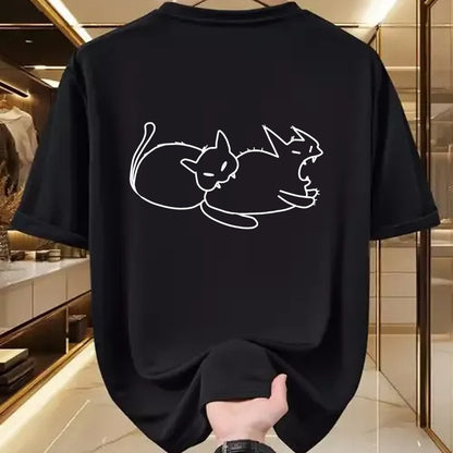 Cat Love Shirt, Funny Cat Lover Gift UnisexT-Shirt/Hoodie/Sweatshirt HLT00 - Funny Cat Biting Cat from Butt Cats Love Cat Biting Cat T-Shirt