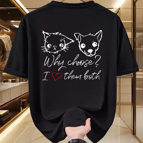 Cat Love Shirt, Funny Cat Lover Gift UnisexT-Shirt/Hoodie/Sweatshirt HLT00 - Cat and Dog Lover I Love Puppies and Kittens T-Shirt (2)