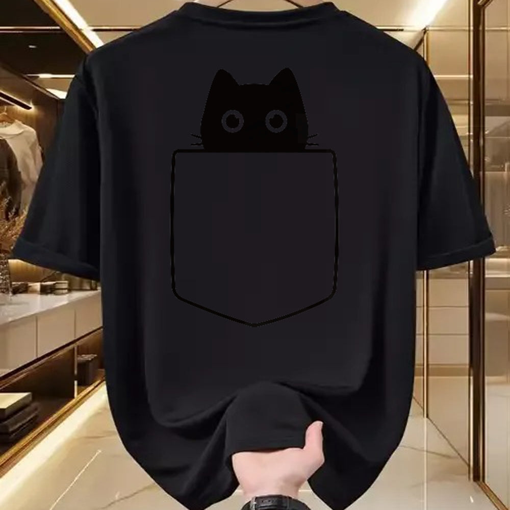Cat Love Shirt, Funny Cat Lover Gift UnisexT-Shirt/Hoodie/Sweatshirt HLT00 - Cat in Pocket Shirt for Kids Women Men Funny Cute Cats Lover T-Shirt