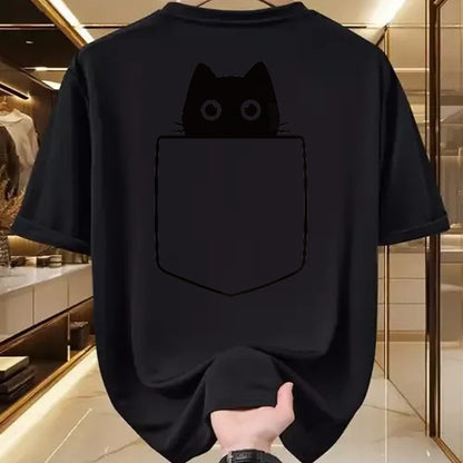 Cat Love Shirt, Funny Cat Lover Gift UnisexT-Shirt/Hoodie/Sweatshirt HLT00 - Cat in Pocket Shirt for Kids Women Men Funny Cute Cats Lover T-Shirt