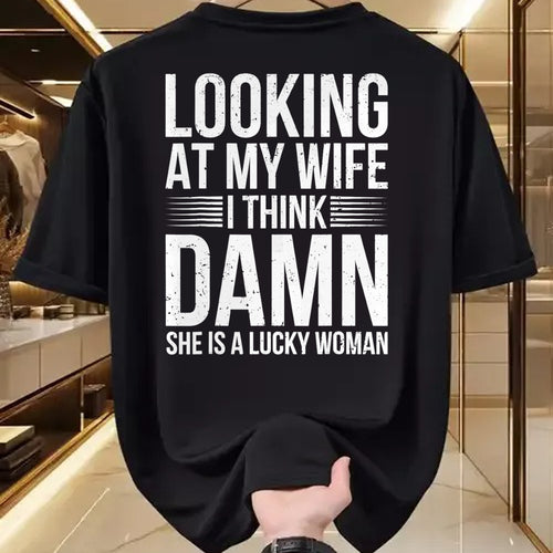 Best Husband Shirt, Wife and Husband Unisex T-Shirt/Hoodie/Sweatshirt HLT00 - Mens Funny Saying Graphic Tee Lucky Husband Sarcastic Humor T-Shirt