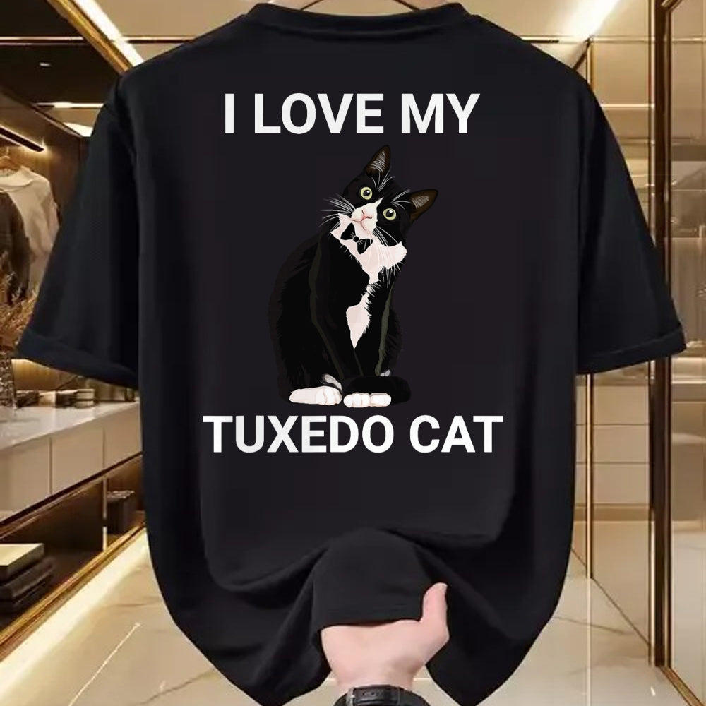 Cat Love Shirt, Funny Cat Lover Gift UnisexT-Shirt/Hoodie/Sweatshirt HLT00 - I Love My Tuxedo Cat, for Tuxedo Cat Lover, Funny Tuxedo Cat T-Shirt
