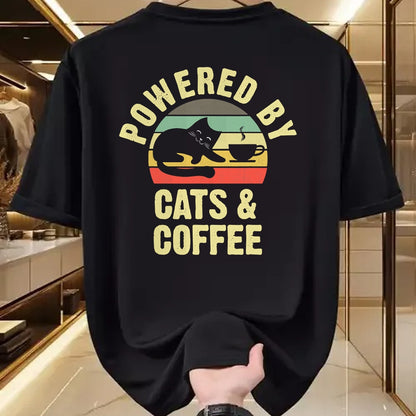 Cat Love Shirt, Funny Cat Lover Gift UnisexT-Shirt/Hoodie/Sweatshirt HLT00 - Cats & Coffee Lovers Funny vintage cat kitty kitten lover T-Shirt for Men Women Kids