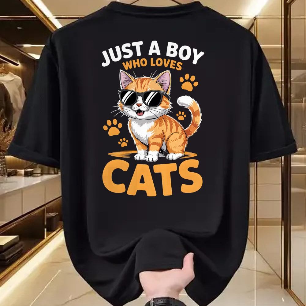 Cat Love Shirt, Funny Cat Lover Gift UnisexT-Shirt/Hoodie/Sweatshirt HLT00 - Boys Cat T-Shirt