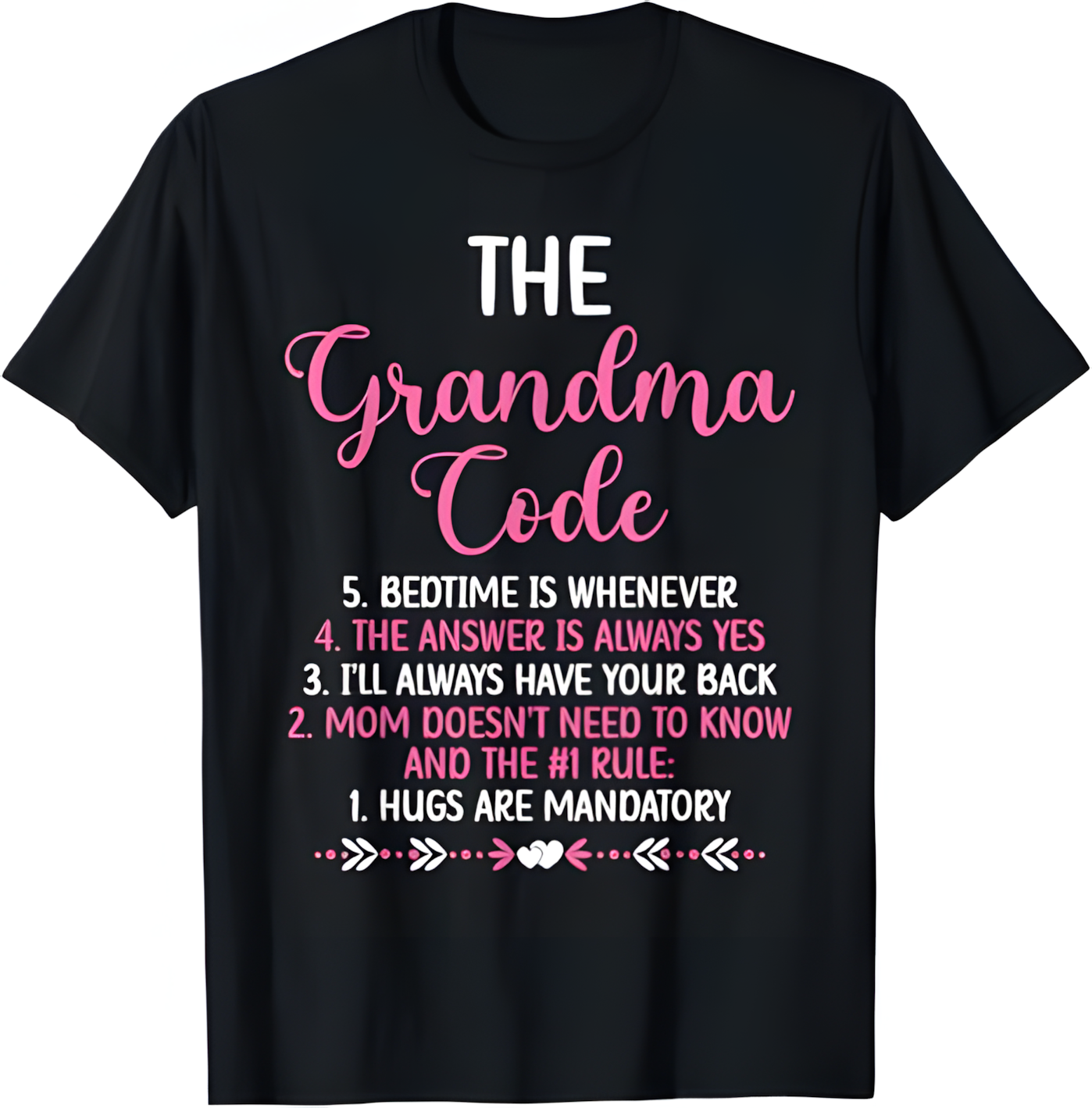 THE GRANDMA CODE T SHIRT - From grandma LUAN00