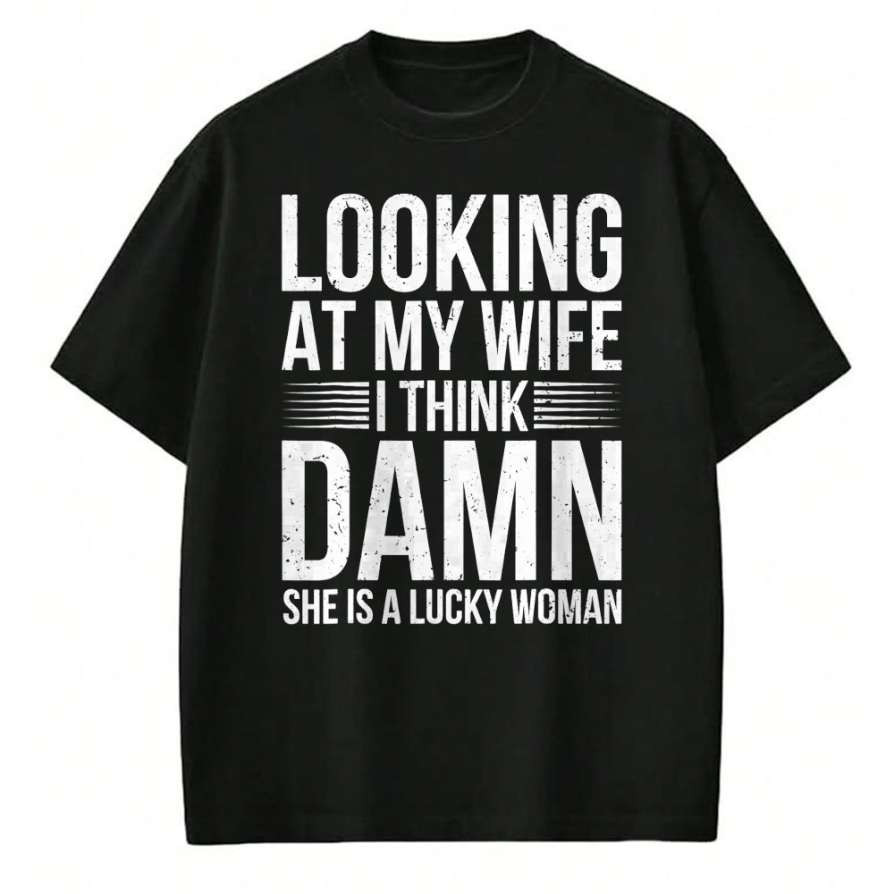 Best Husband Shirt, Wife and Husband Unisex T-Shirt/Hoodie/Sweatshirt HLT00 - Mens Funny Saying Graphic Tee Lucky Husband Sarcastic Humor T-Shirt