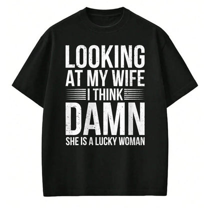 Best Husband Shirt, Wife and Husband Unisex T-Shirt/Hoodie/Sweatshirt HLT00 - Mens Funny Saying Graphic Tee Lucky Husband Sarcastic Humor T-Shirt