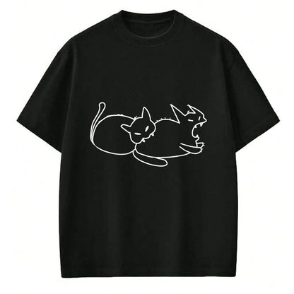 Cat Love Shirt, Funny Cat Lover Gift UnisexT-Shirt/Hoodie/Sweatshirt HLT00 - Funny Cat Biting Cat from Butt Cats Love Cat Biting Cat T-Shirt