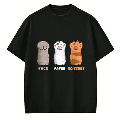 Cat Love Shirt, Funny Cat Lover Gift UnisexT-Shirt/Hoodie/Sweatshirt HLT00 - Cat Lover Cat Owner Funny Cat Rock Paper Scissors T-Shirt