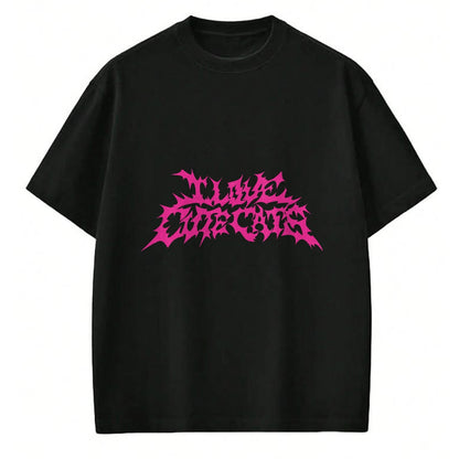 Cat Love Shirt, Funny Cat Lover Gift UnisexT-Shirt/Hoodie/Sweatshirt HLT00 - I Love Cute Cats funny death metal logo style t-shirt T-Shirt