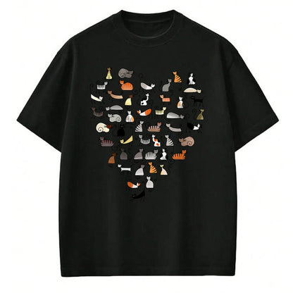 Cat Love Shirt, Funny Cat Lover Gift UnisexT-Shirt/Hoodie/Sweatshirt HLT00 - 50 Cats Fifty Multicolor Cats women_s T-Shirt (1)