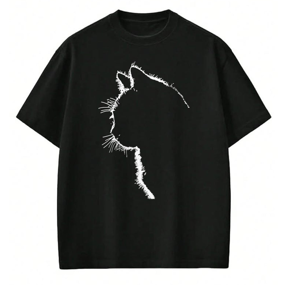 Cat Love Shirt, Funny Cat Lover Gift UnisexT-Shirt/Hoodie/Sweatshirt HLT00 - Cat Apparel Women with Cat Illustration T-Shirt Small