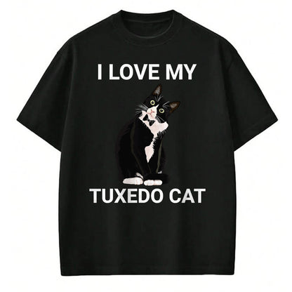 Cat Love Shirt, Funny Cat Lover Gift UnisexT-Shirt/Hoodie/Sweatshirt HLT00 - I Love My Tuxedo Cat, for Tuxedo Cat Lover, Funny Tuxedo Cat T-Shirt