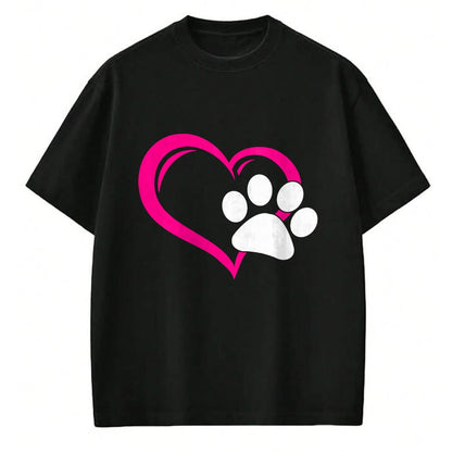 Cat Love Shirt, Funny Cat Lover Gift UnisexT-Shirt/Hoodie/Sweatshirt HLT00 - Cute I Love My Dog Puppy Cat Paw Heart T-Shirt