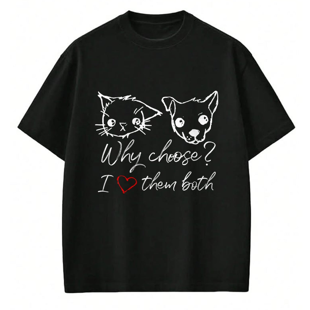 Cat Love Shirt, Funny Cat Lover Gift UnisexT-Shirt/Hoodie/Sweatshirt HLT00 - Cat and Dog Lover I Love Puppies and Kittens T-Shirt (2)
