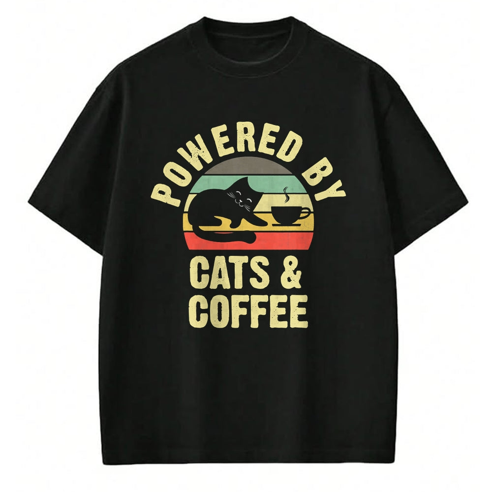 Cat Love Shirt, Funny Cat Lover Gift UnisexT-Shirt/Hoodie/Sweatshirt HLT00 - Cats & Coffee Lovers Funny vintage cat kitty kitten lover T-Shirt for Men Women Kids