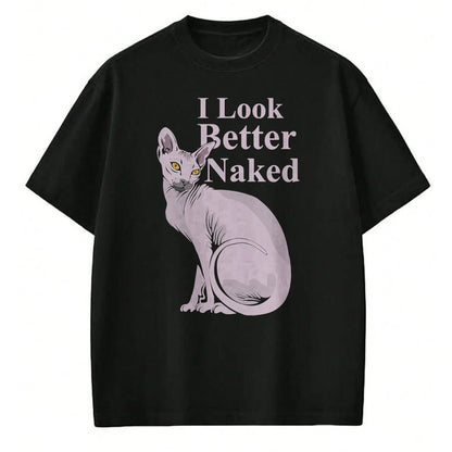 Cat Love Shirt, Funny Cat Lover Gift UnisexT-Shirt/Hoodie/Sweatshirt HLT00 - Sphynx Naked Funny Cat T-Shirt Kitten Gift T-Shirt