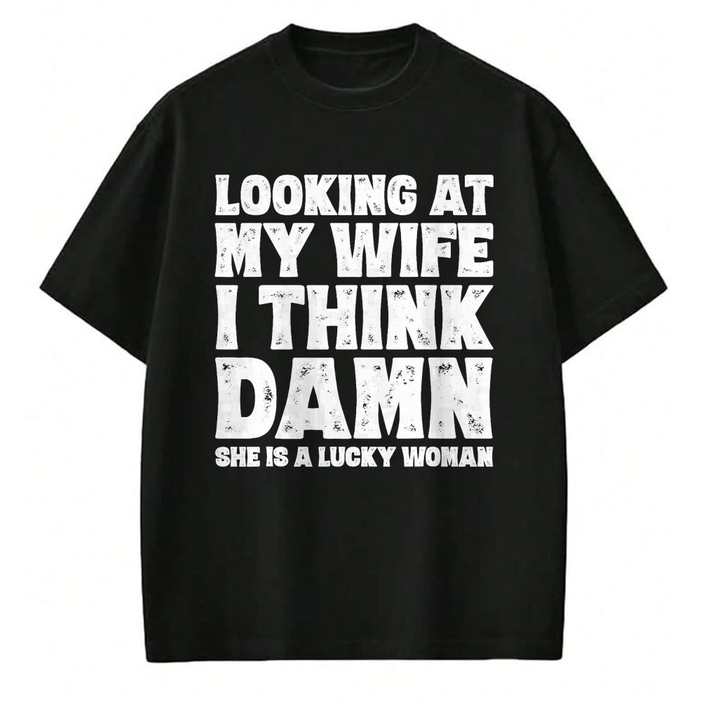 Best Husband Shirt, Wife and Husband Unisex T-Shirt/Hoodie/Sweatshirt HLT00 - Funny Dad Joke Quote Gift Shirt for Husband Father from Wife T-Shirt