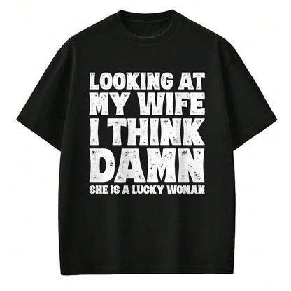 Best Husband Shirt, Wife and Husband Unisex T-Shirt/Hoodie/Sweatshirt HLT00 - Funny Dad Joke Quote Gift Shirt for Husband Father from Wife T-Shirt