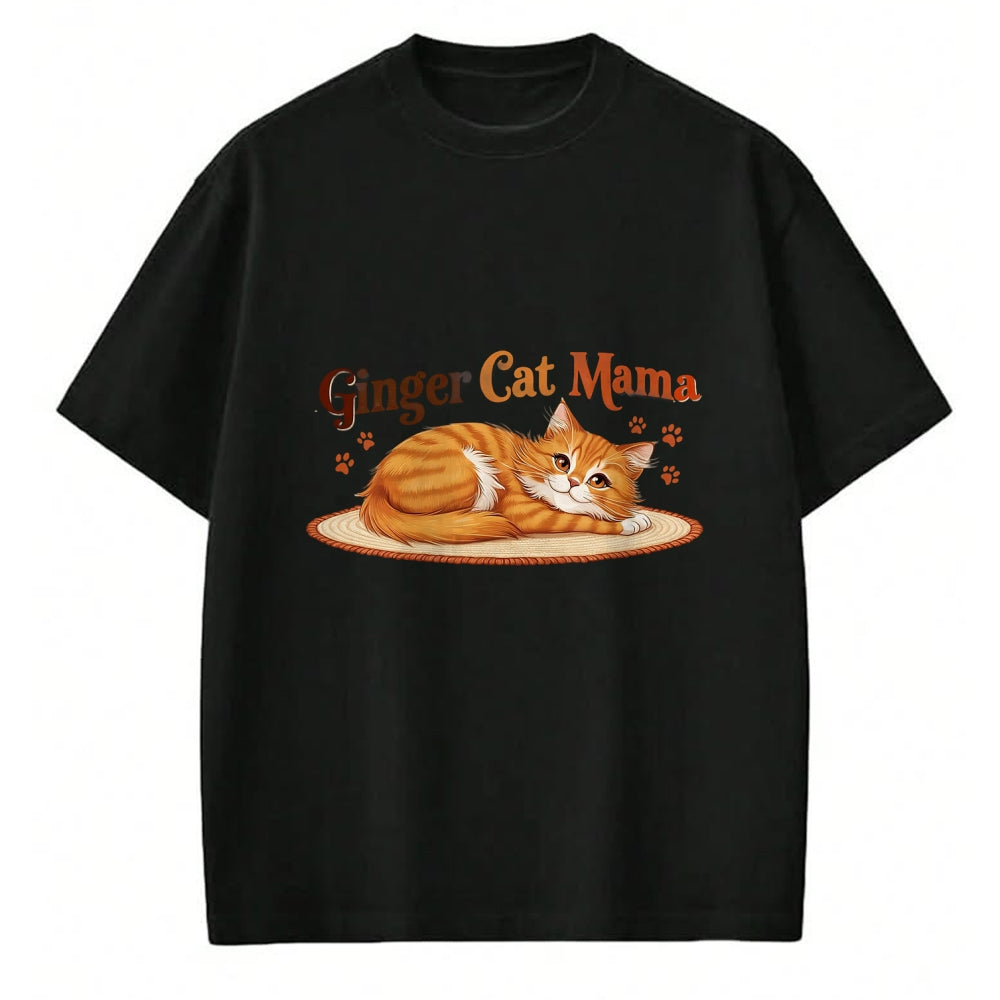 Cat Love Shirt, Funny Cat Lover Gift UnisexT-Shirt/Hoodie/Sweatshirt HLT00 - Ginger Cat Mama Ginger Mom lover Funny Gifts Cat Dad Cat Mom T-Shirt