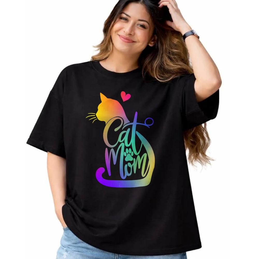 Cat Love Shirt, Funny Cat Lover Gift UnisexT-Shirt/Hoodie/Sweatshirt HLT00 - Cat Mom Cat Lover Cute Mother_s Day Mama I Love My Cat T-Shirt