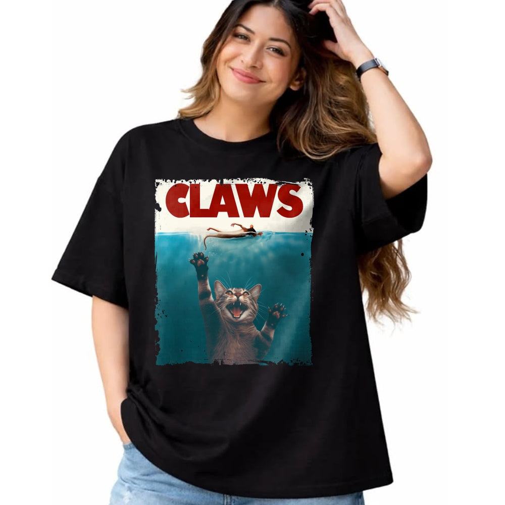 Cat Love Shirt, Funny Cat Lover Gift UnisexT-Shirt/Hoodie/Sweatshirt HLT00 - Claws Funny Cat I Love Cat Paws Cat Parody Animal Lover T-Shirt (1)