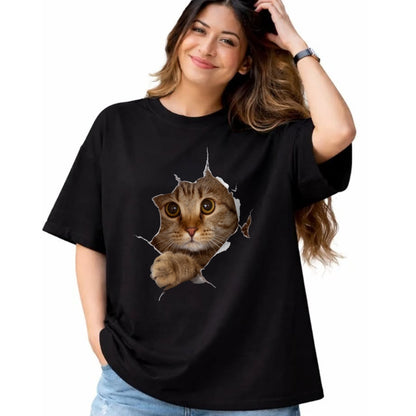 Cat Love Shirt, Funny Cat Lover Gift UnisexT-Shirt/Hoodie/Sweatshirt HLT00 - Sweet Kitten Torn Cloth - Funny Cat Lover Cat Owner Cat Lady Long Sleeve T-Shirt