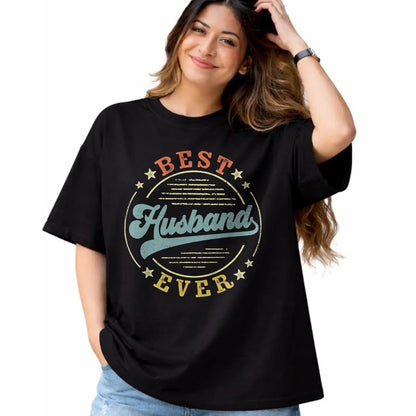 Best Husband Shirt, Wife and Husband Unisex T-Shirt/Hoodie/Sweatshirt HLT00 - Best Husband Ever Father_s Day Husband Gifts Vintage Emblem T-Shirt