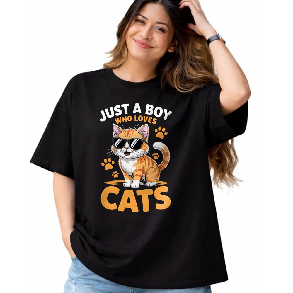Cat Love Shirt, Funny Cat Lover Gift UnisexT-Shirt/Hoodie/Sweatshirt HLT00 - Boys Cat T-Shirt