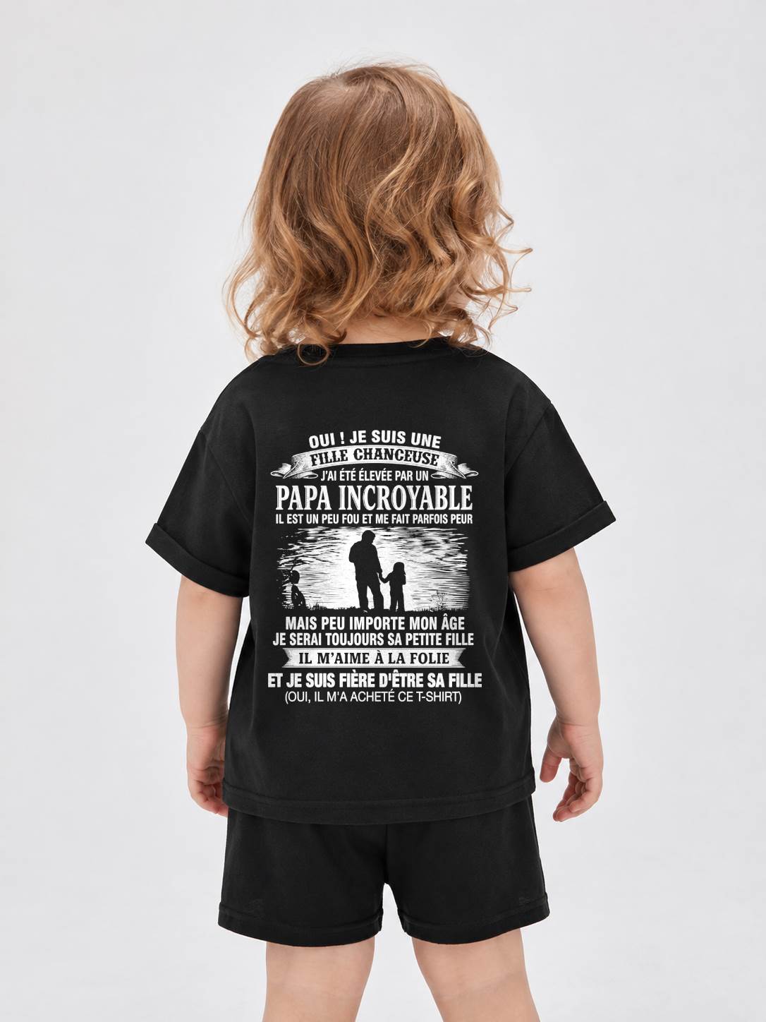 FILLE CHANCEUSE - ÉLEVÉE PAR UN PAPA INCROYABLE - CADEAU PARFAIT DE PAPA À SA FILLE - LUAN00 (SKU2609-08-00)